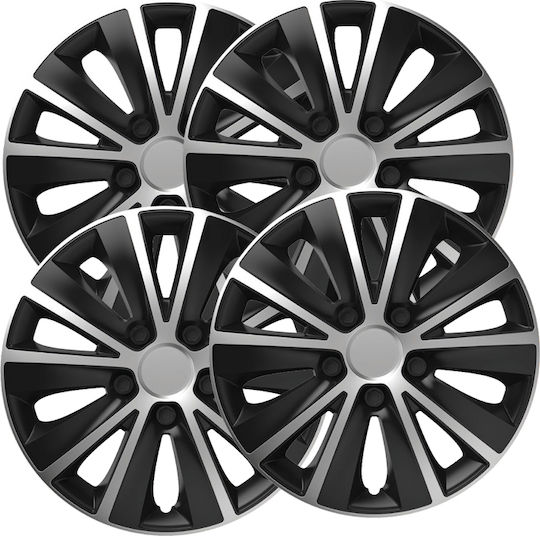Versaco Car Hubcap Set Rapide with VW Emblem 14" 4pcs Silver