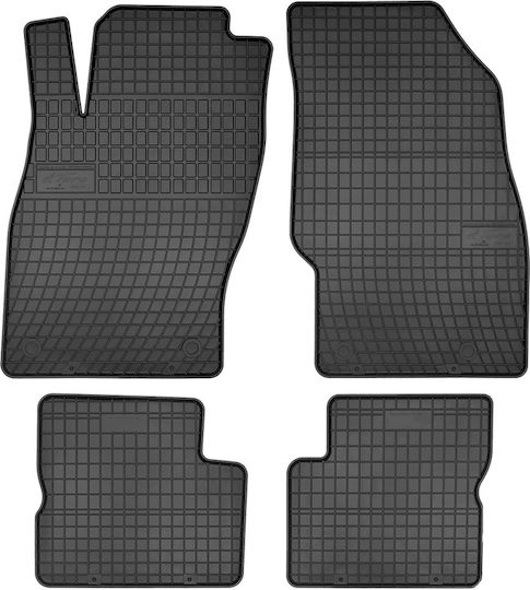 Frogum Σετ Μπροστινά και Πίσω Πατάκια 4τμχ για Peugeot 208 Opel Corsa 2019 Μαύρα