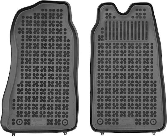Rezaw Plast Front Mats 2pcs Tray Type for Ford Transit 2000-2014 Black