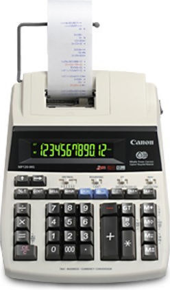 Canon MP120MGII Αριθμομηχανή Χαρτοταινίας 12 Ψηφίων σε Λευκό Χρώμα