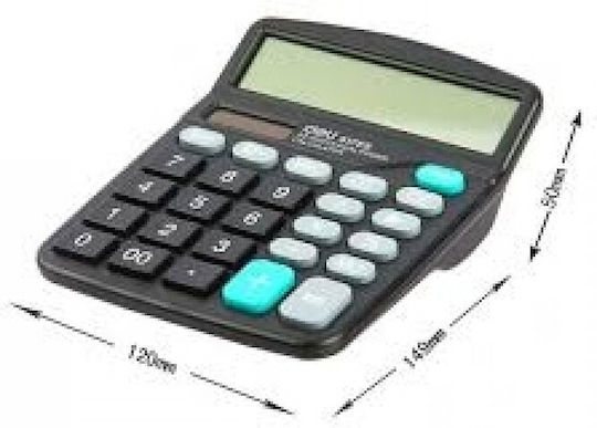 Casine CS-855 Αριθμομηχανή 12 Ψηφίων σε Μαύρο Χρώμα