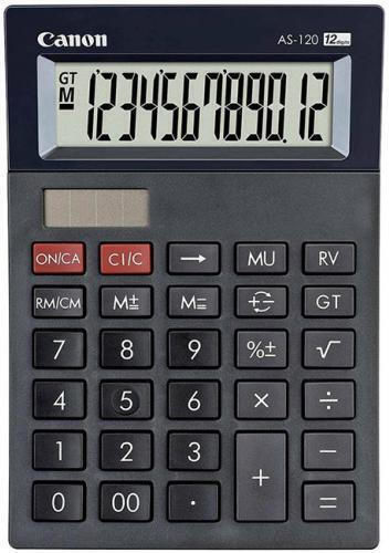 Canon AS-120II Αριθμομηχανή σε Μαύρο Χρώμα