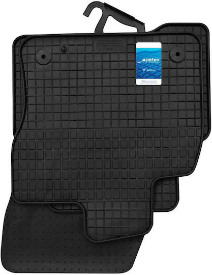 Petex Set of Front and Rear Mats 4pcs for Volkswagen Touran 2015 Black