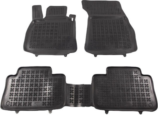 Rezaw Plast Set of Front and Rear Mats 4pcs Tray Type for Audi e-tron 2018+ Black