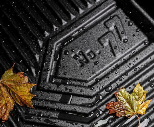 Frogum Set of Front and Rear Mats 4pcs Tray Type for Audi Q2 2016-2020 Black