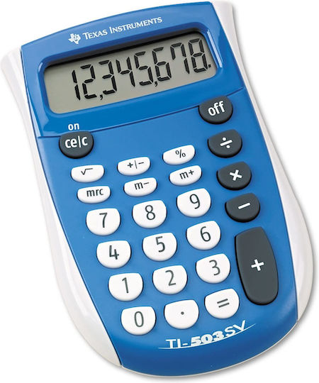 Texas Instruments Αριθμομηχανή Τσέπης σε Μπλε Χρώμα