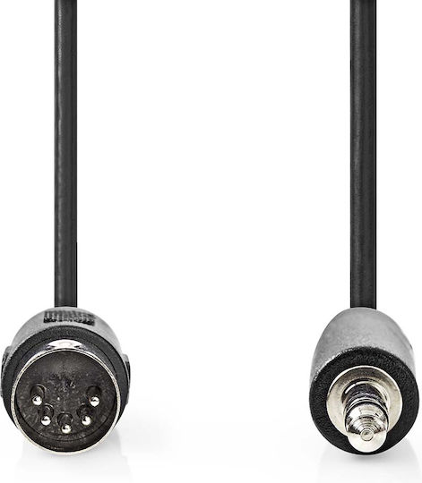 Nedis Audio Cable Din 5 Pin Male to Jack 3.5 mm Male 1m Black