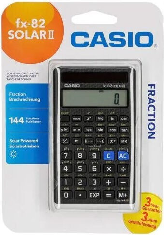Casio FX-82 Solar Калкулатор Научен 12 Цифри в Черен Цвят 1бр