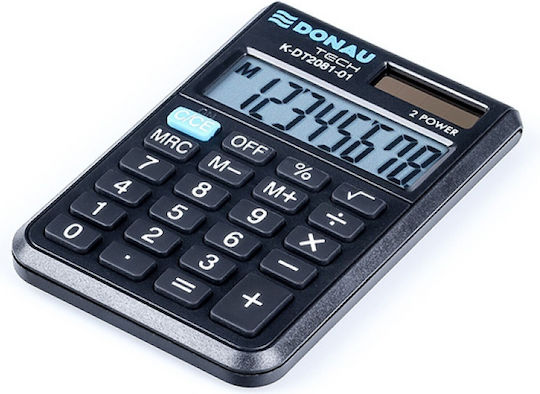 Джобен Калкулатор с 8 Цифри в Черен Цвят