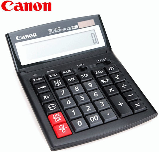 Canon WS-1610T Calculator 16 Cifre în Culoarea Negru 1buc