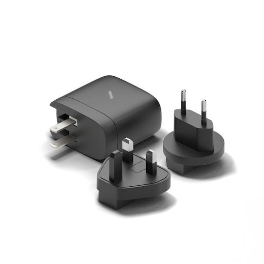 Native Union GaN Wireless Charger with 2 USB-A Output Ports and USB-C Power Delivery 67W Black