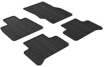 Lampa Set of Front and Rear Mats 4pcs Tray Type for Alfa Romeo Stelvio Black