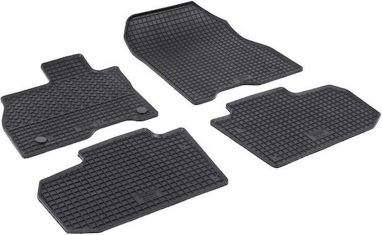 Rigum Set of Front and Rear Mats 4pcs for Nissan Leaf 2017+ Black