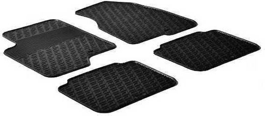 Lampa Set of Front and Rear Mats 4pcs Tray Type for Opel Antara Black