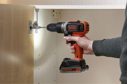 Black & Decker BCD003BA10S Percussive Battery Drill Driver 18V 2x1.5Ah