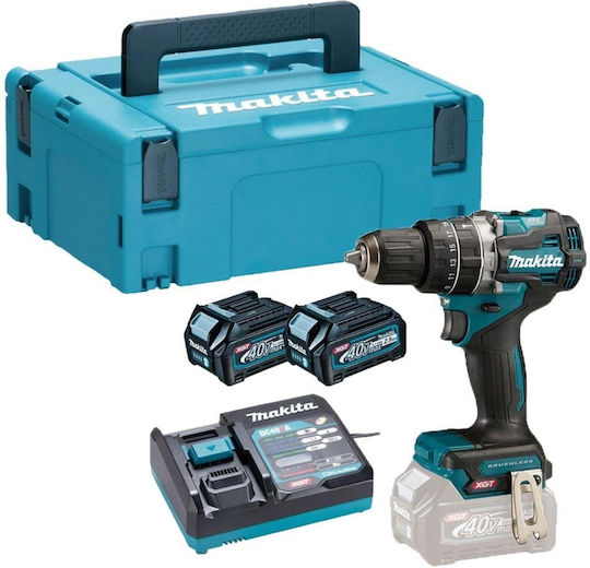 Makita HP002GD201 Percussive Brushless Battery Drill Driver 40V 2x2.5Ah