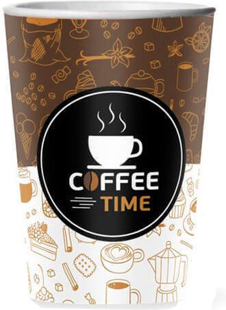 Coffee Time Disposable Cup Paper Multicolour 480ml 25pcs