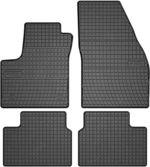 Frogum Set of Front and Rear Mats 4pcs for Opel Meriva 2010-2017 Black