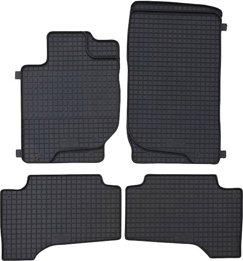 Petex Set of Front and Rear Mats 4pcs for Mitsubishi L200 2007 Black