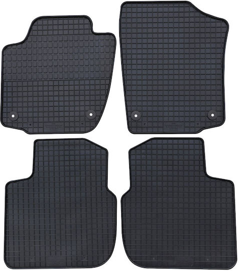 Petex Set of Front and Rear Mats 4pcs for Skoda Rapid 2012 Black