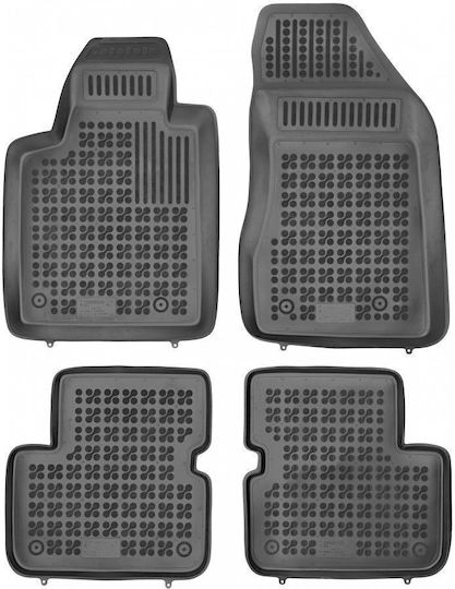 Rezaw Plast Set of Front and Rear Mats 4pcs Tray Type for Fiat Bravo 2007+ Black