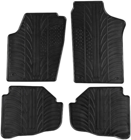 Gledring Σετ Μπροστινά και Πίσω Πατάκια 4τμχ για Volkswagen Fox 2005-2011 Μαύρα