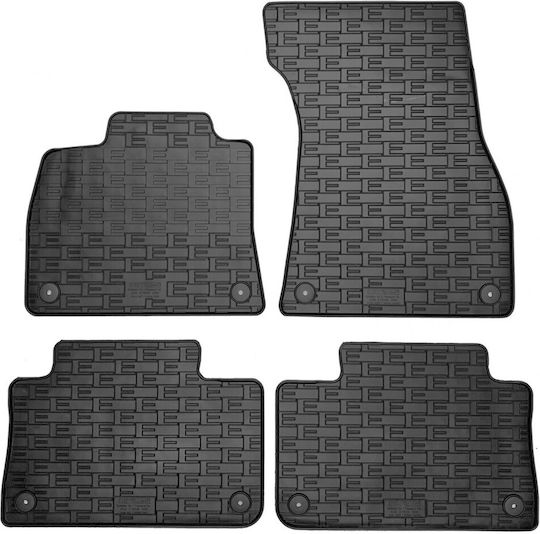 Cik Set of Front and Rear Mats 4pcs for Audi e-tron 2019+ Black