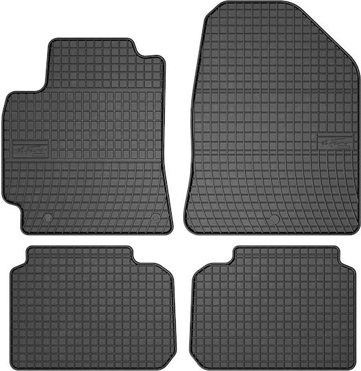 Frogum Set of Front and Rear Mats 4pcs for Hyundai Elantra 2016-2020 Black