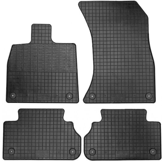 Cik Set of Front and Rear Mats 4pcs for Audi Q5 2017+ Black