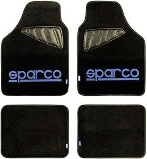 Sparco Σετ Μπροστινά και Πίσω Πατάκια Universal 4τμχ Μπλε / Μαύρο