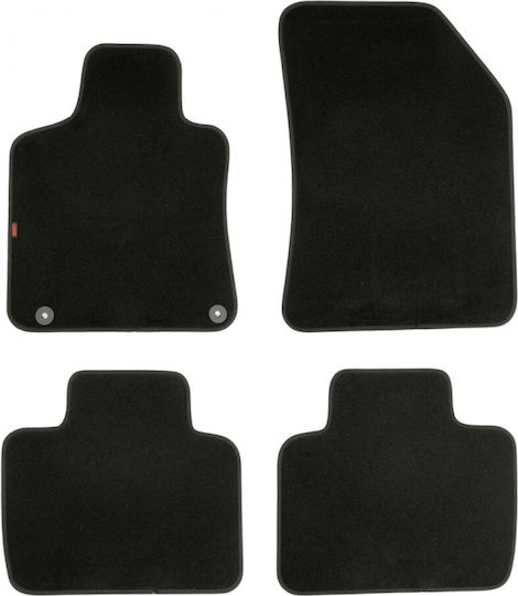 Lampa Set of Front and Rear Mats 4pcs for Peugeot 508 2018 Black