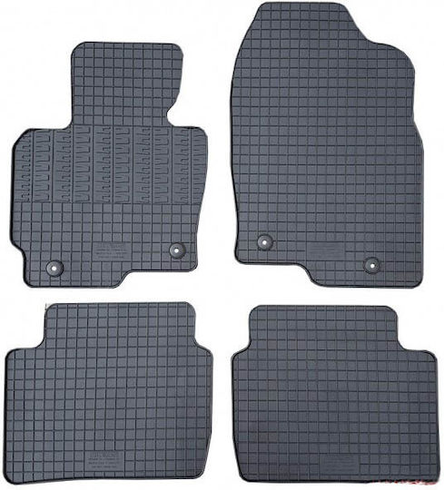 Cik Set of Front and Rear Mats 4pcs for Mazda CX-5 2012-2017 Black