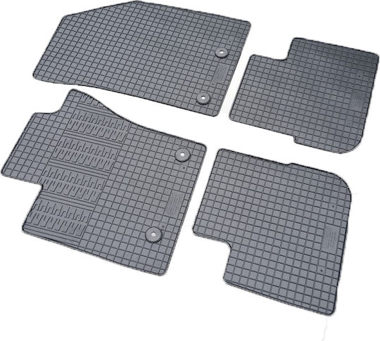 Cik Set of Front and Rear Mats 4pcs for Fiat Tipo Black