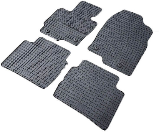 Cik Set of Front and Rear Mats 4pcs for Mazda CX-5 2012-2017 Black