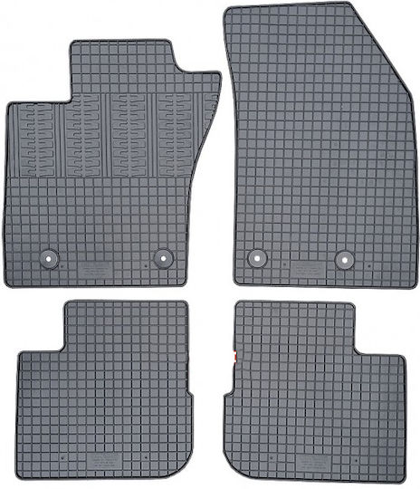 Cik Set of Front and Rear Mats 4pcs for Fiat Tipo Black
