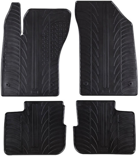 Gledring Set of Front and Rear Mats 4pcs for Fiat Tipo 2016 Black