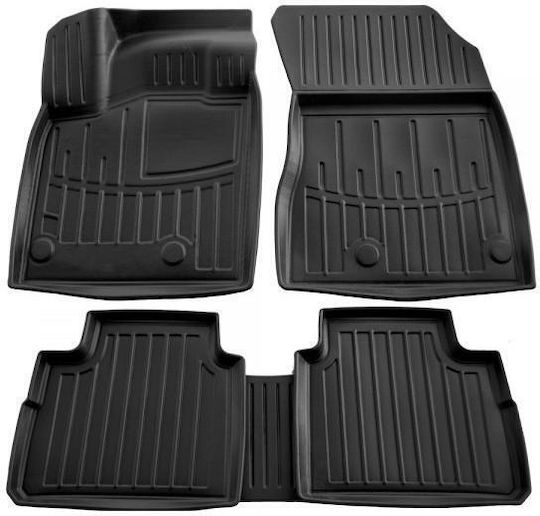 Race Axion Set of Front and Rear Mats 5pcs Tray Type for Nissan X-Trail Black