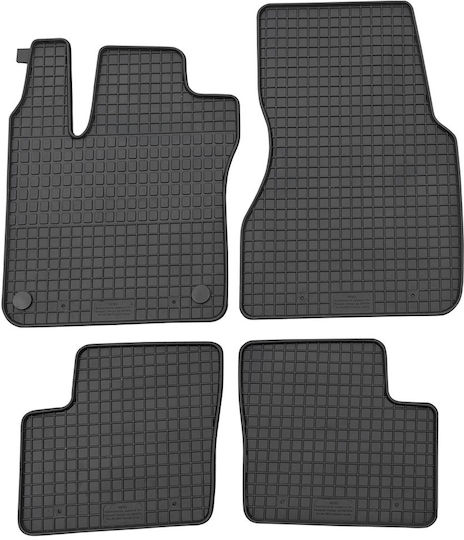 Petex Set of Front and Rear Mats 4pcs for Smart ForFour 2014 Black