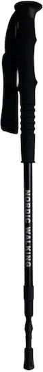 Campus Telescopic Aluminum Trekking Pole with 3 Sections Black