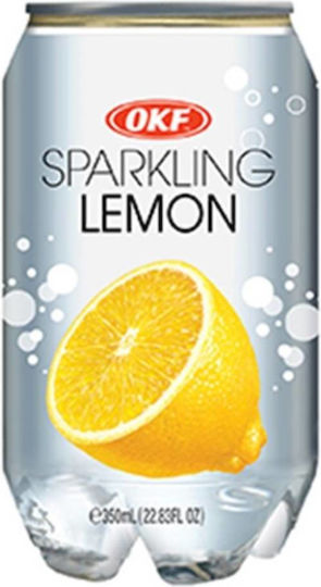 OKF Sparkling Erfrischungsgetränk Zitrone mit Kohlensäure in Kiste 350ml