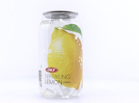 OKF Sparkling Erfrischungsgetränk Zitrone mit Kohlensäure in Kiste 350ml
