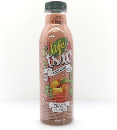 Life Ceylon Ice Tea Ροδάκινο Χωρίς Ανθρακικό & Ζάχαρη σε Μπουκάλι 500ml