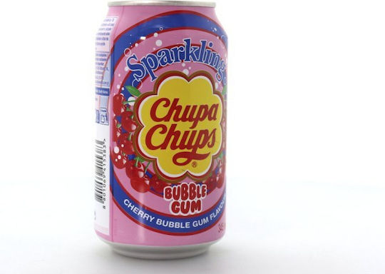 Chupa Chups Energy Drink Κεράσι & Τσιχλόφουσκα με Ανθρακικό σε Κουτί 345ml