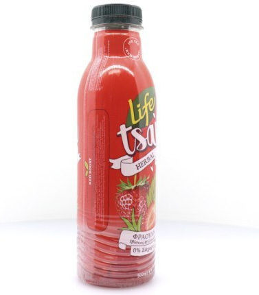 Life Red Boost Ice Tea Φράουλα, Ιβίσκος, Ginger Χωρίς Ανθρακικό & Ζάχαρη 500ml