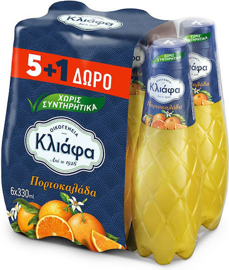 Κλιάφα Πορτοκαλάδα με Ανθρακικό σε Φιάλη 6x330ml