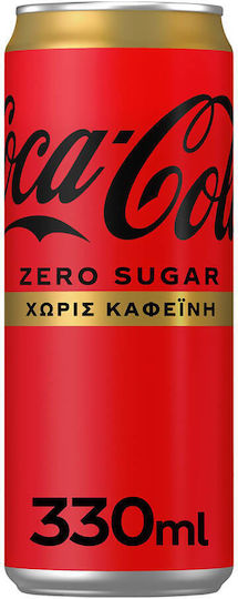 Coca-Cola Zero Cola με Ανθρακικό, Χωρίς Ζάχαρη σε Κουτί 330ml