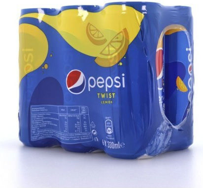 Pepsi Twist Cola με Ανθρακικό σε Κουτί 6x330ml