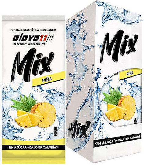 Eleven Fit Mix Energy Drink Ανανά σε Σκόνη με Ανθρακικό, Χωρίς Ζάχαρη 9gr