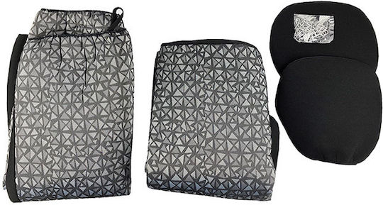Auto Gs Car Cover Set 2pcs Black / Gray