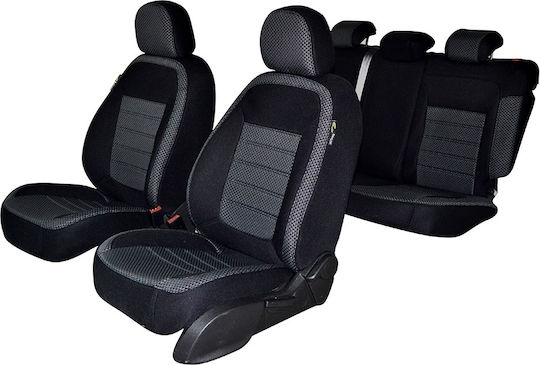 Umbrella Set De Huse Scaune Auto 11 Buc Dacia Logan 2020 Negru / Gri
